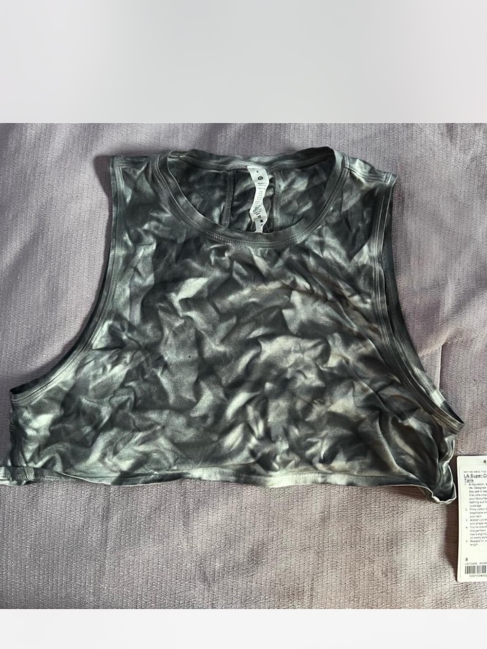 LA Super crop muscle tank lululemon
